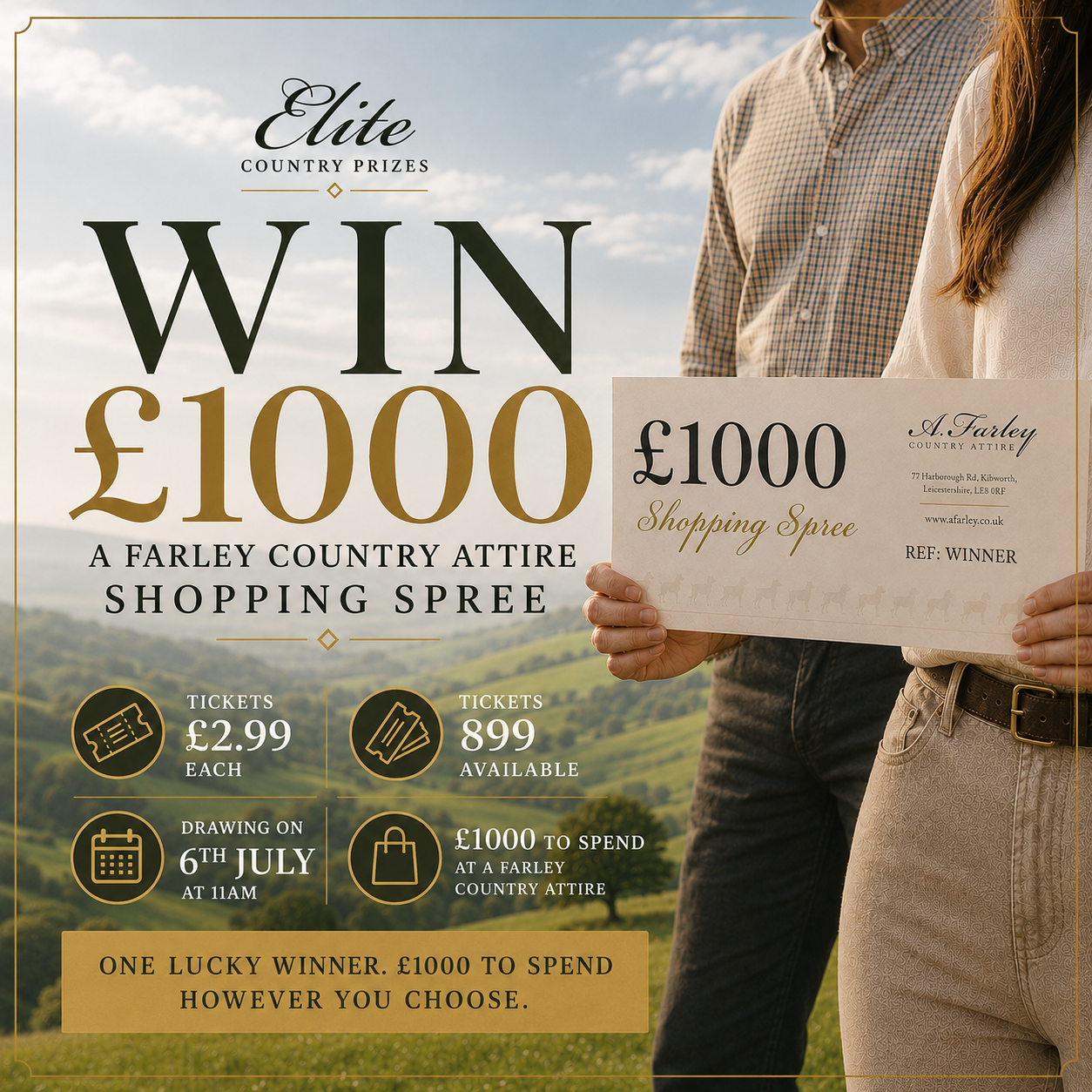 Win a £1000 A Farley Country Attire Shopping Spree