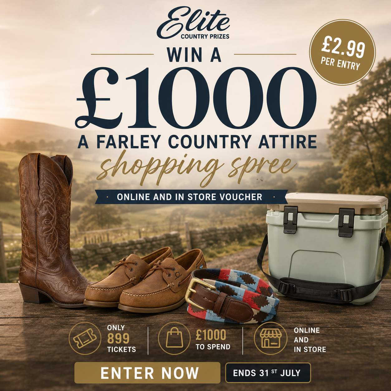 Win a £1000 A Farley Country Attire Shopping Spree