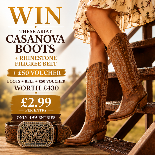 Win This £430 Ariat Western Bundle – Casanova Boots, Belt & £50 Voucher