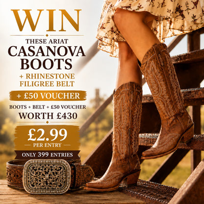 Win This £430 Ariat Western Bundle – Casanova Boots, Belt & £50 Voucher