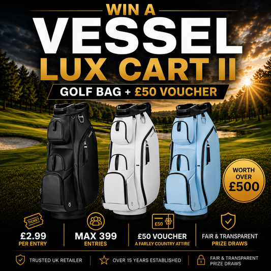 Win a Vessel Lux Cart II Golf Bag + £50 Voucher – Worth Over £500